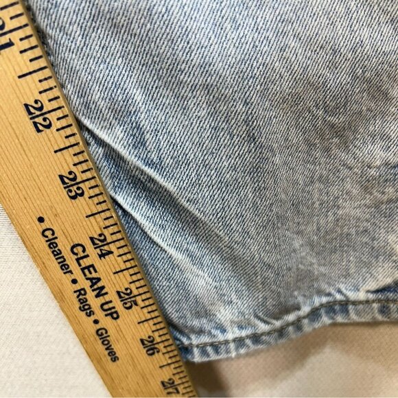 American Eagle Womens Straight Jeans Size 0 Blue Denim Light Wash Denim Casual - Picture 5 of 9